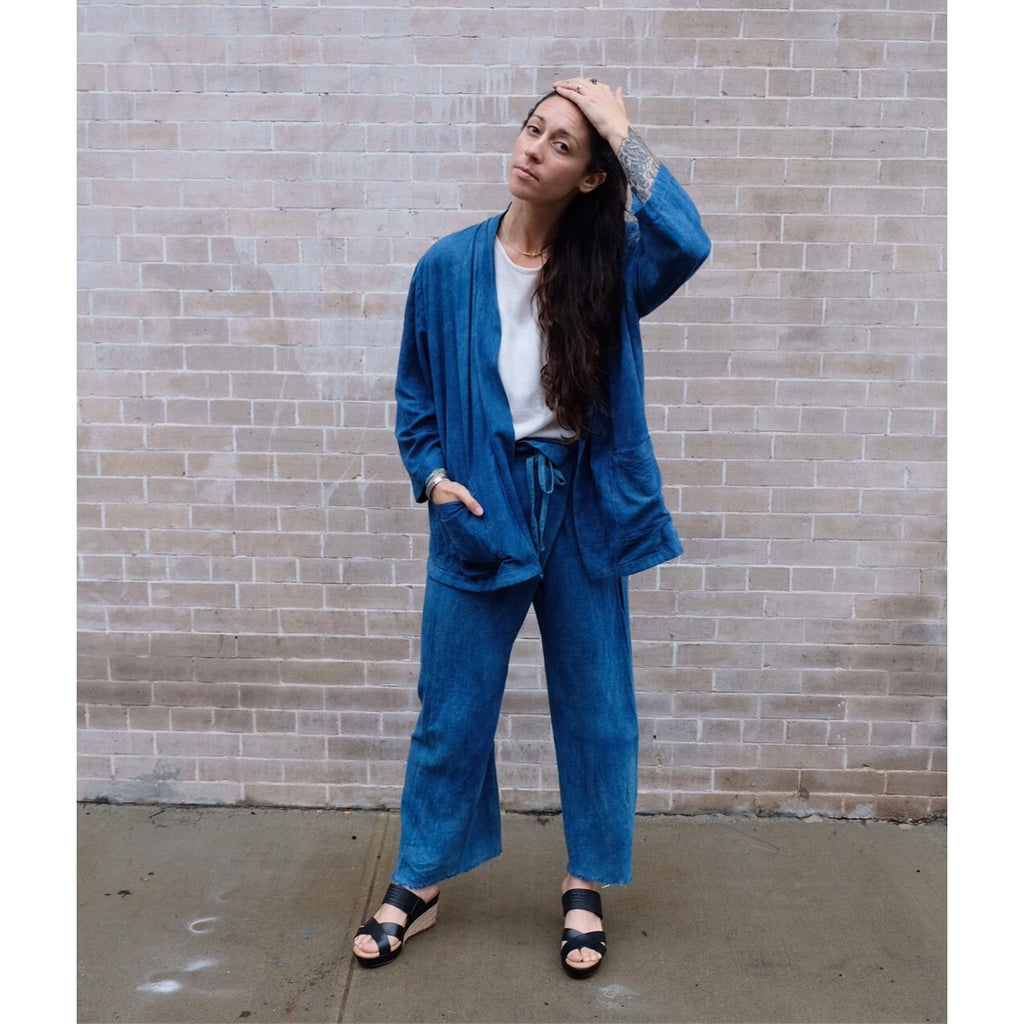 Indigo Jacket & Pant Set