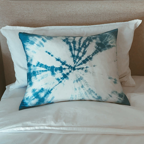 Indigo Burst Silk Pillowcase
